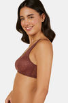 Triumph Padded Non Wired Full Coverage Super Support Bra - Decadent Chocolate — thumbnail 2